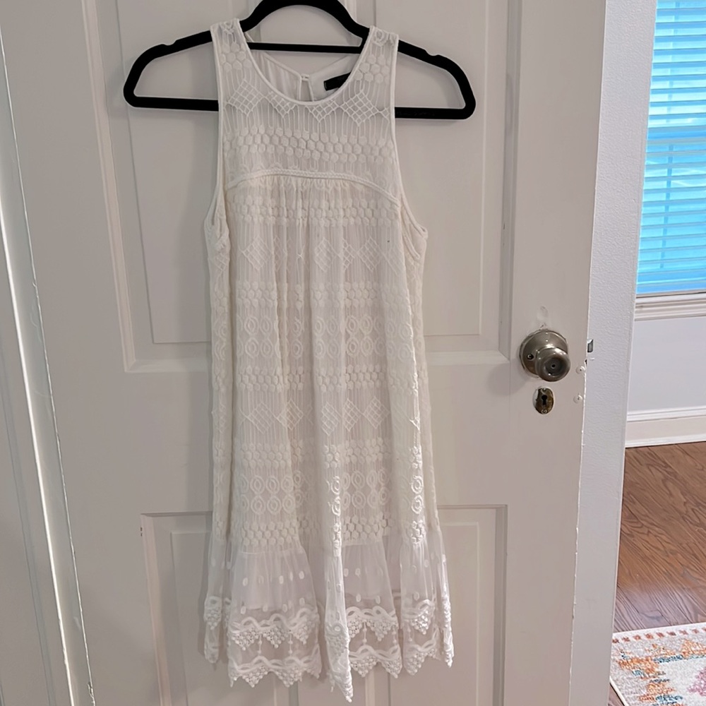 Lace Aqua mini dress